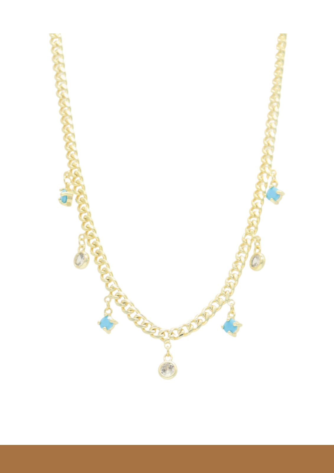 Turquoise and Crystals necklace